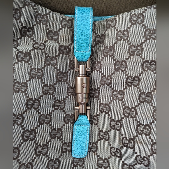 Gucci GG Jackie Shoulder Bag with Tiffany Blue trim - Picture 5 of 17